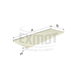 Filtr kabinowy WK 860 - Zamiennik: SC 50025, CU 4627, SKL 46023.